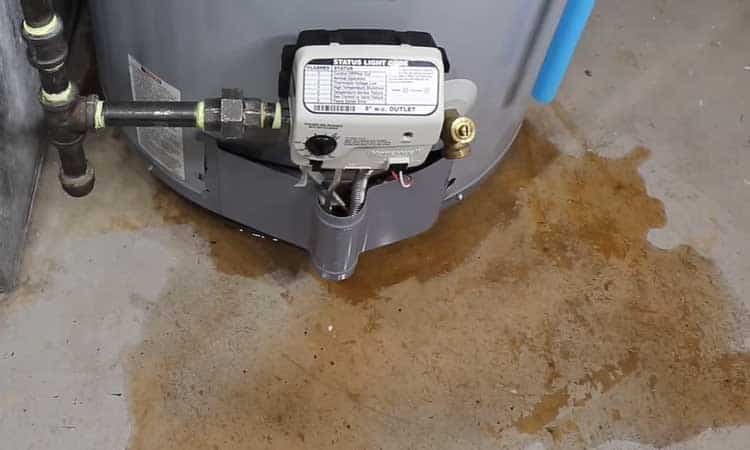 state select water heater leaking