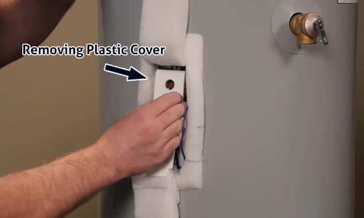 state select water heater removing plastic cover