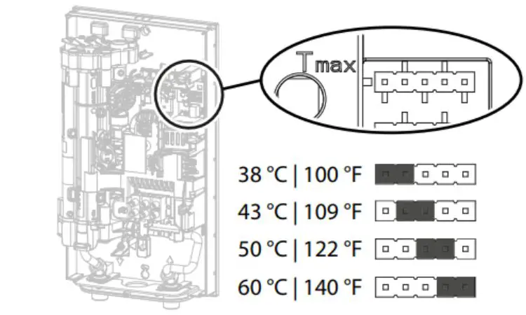 jumper slot of stiebel eltron water heater