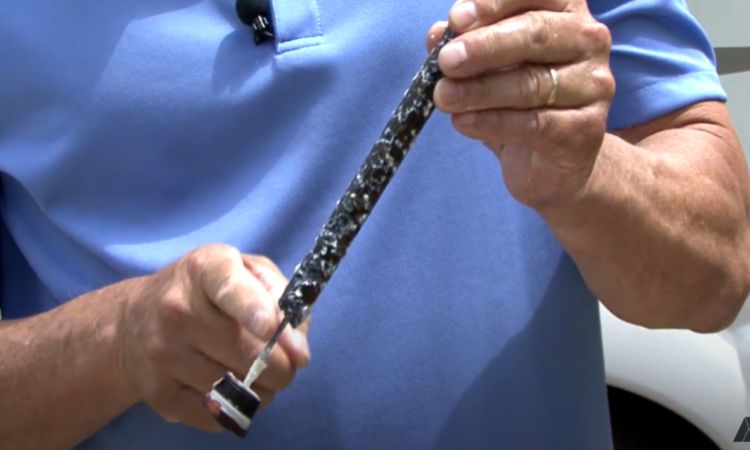 damaged anode rod of suburban rv water heater