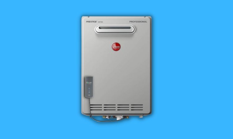 how to set rheem tankless water heater to 140
