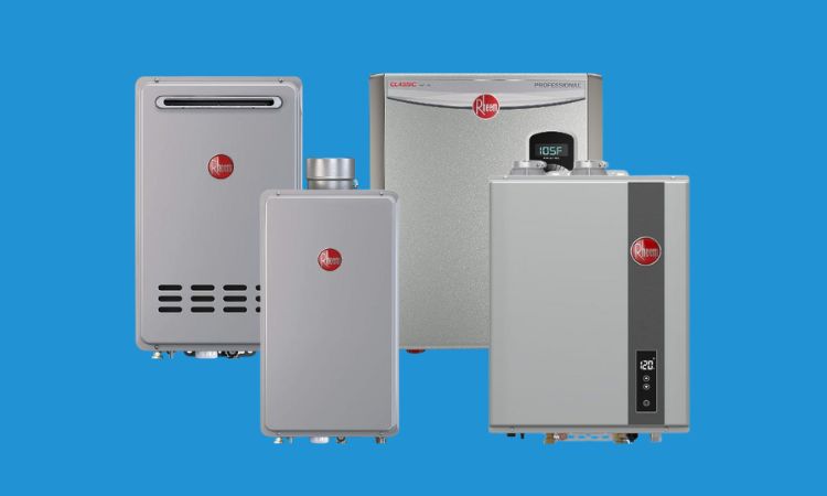 rheem tankless water heater no hot water