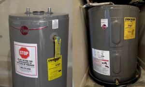 rheem water heater not turning on or shutting off