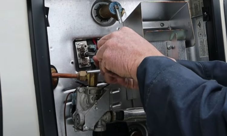 thermostat replacement of suburban rv water heater