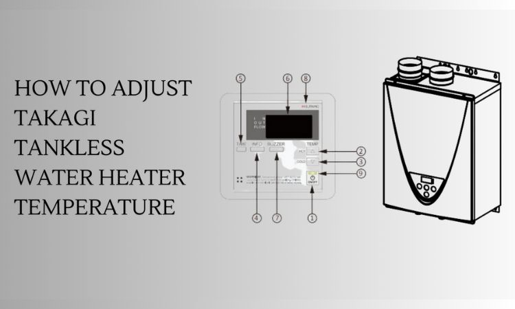 adjust takagi tankless water heater temperature